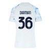 Inter Milan Matteo Darmian #36 Bortedrakt Kvinner 2025-26 Kortermet